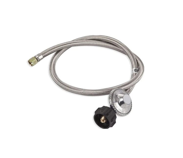 Local Kiwi Deals Kitchen LPG QCC Gas Regulator with 1.5m Stainless Steel Braided Hose 1/4" Swivel Nut