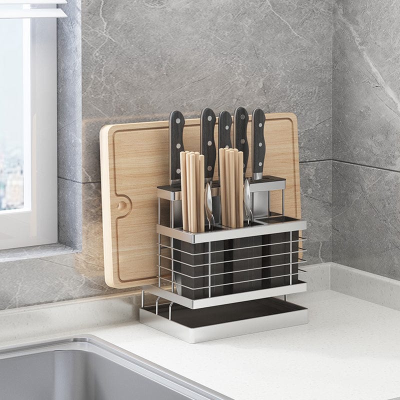 Local Kiwi Deals KITCHEN ORGANISERS 3-in-1 Stainless Steel Kitchen Sink Stand Storage Rack