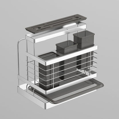 Local Kiwi Deals KITCHEN ORGANISERS 3-in-1 Stainless Steel Kitchen Sink Stand Storage Rack