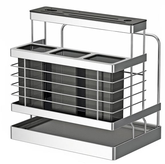 Local Kiwi Deals KITCHEN ORGANISERS 3-in-1 Stainless Steel Kitchen Sink Stand Storage Rack