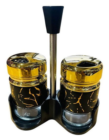 Local Kiwi Deals KITCHEN ORGANISERS BLACK 2 Piece Condiments Set