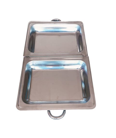 Local Kiwi Deals KITCHEN ORGANISERS CHAFING DISH FOOD WARMER STAINLESS STEEL HEAVY GUAGE 9.5L SINGLE & DOUBLE