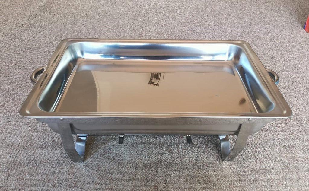 Local Kiwi Deals KITCHEN ORGANISERS CHAFING DISH FOOD WARMER STAINLESS STEEL HEAVY GUAGE 9.5L SINGLE & DOUBLE