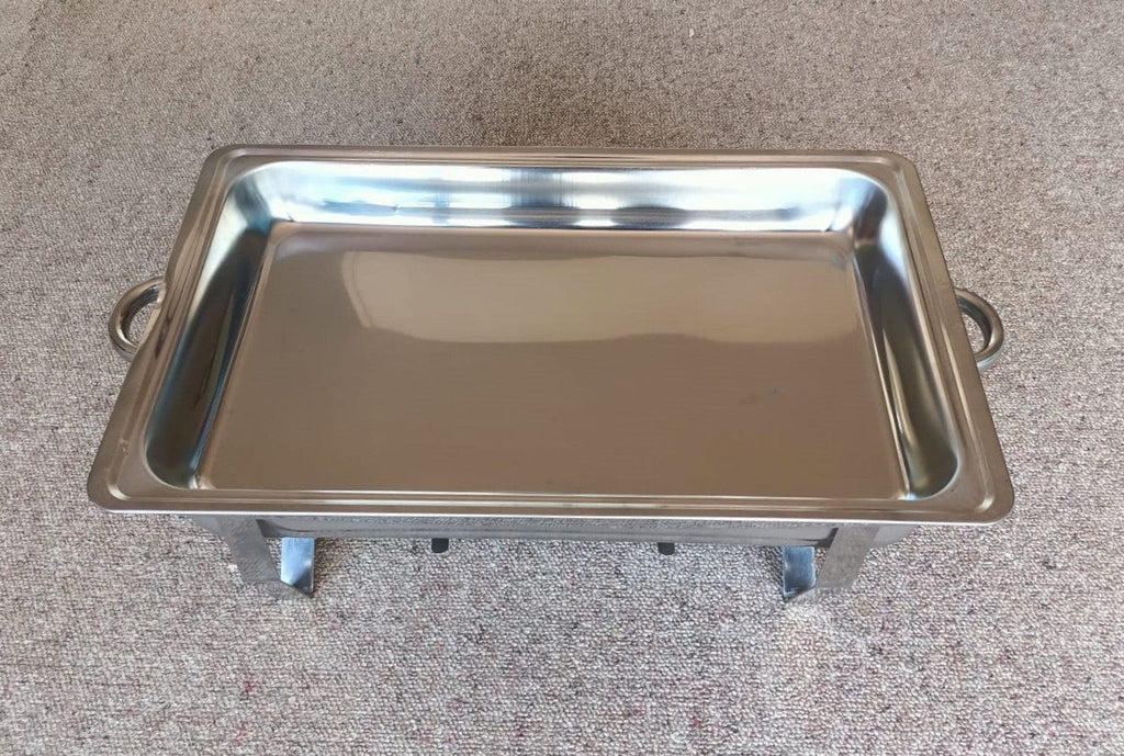 Local Kiwi Deals KITCHEN ORGANISERS SINGLE CHAFING DISH FOOD WARMER STAINLESS STEEL HEAVY GUAGE 9.5L SINGLE & DOUBLE