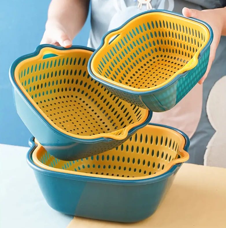 Local Kiwi Deals Kitchen Organizers 6pcs Set Kitchen Strainer Draining Basket