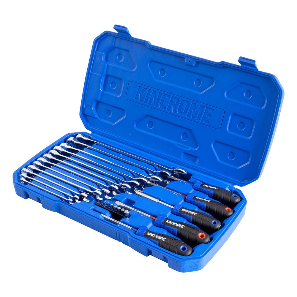Local Kiwi Deals Local Kiwi Deals Default Kincrome Spanner & Screwdriver Set Metric 26 Piece