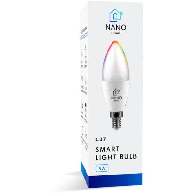 Local Kiwi Deals Local Kiwi Deals Default Nanohome Colour / Warm & Cool C37 5W E37 Smart Light Bulb 2 Pack