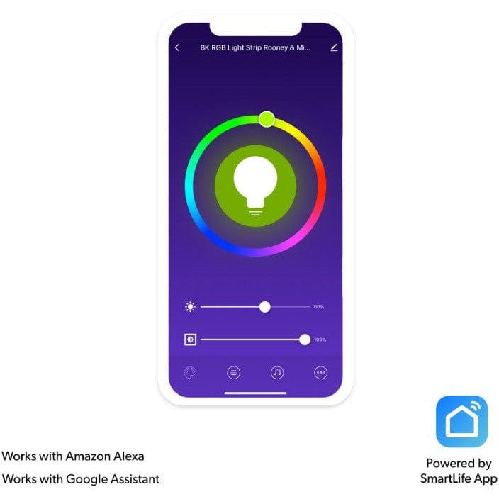 Local Kiwi Deals Local Kiwi Deals Default Nanohome Wifi App Controlled RGB Colour Smart Light Strip - 5M Kit