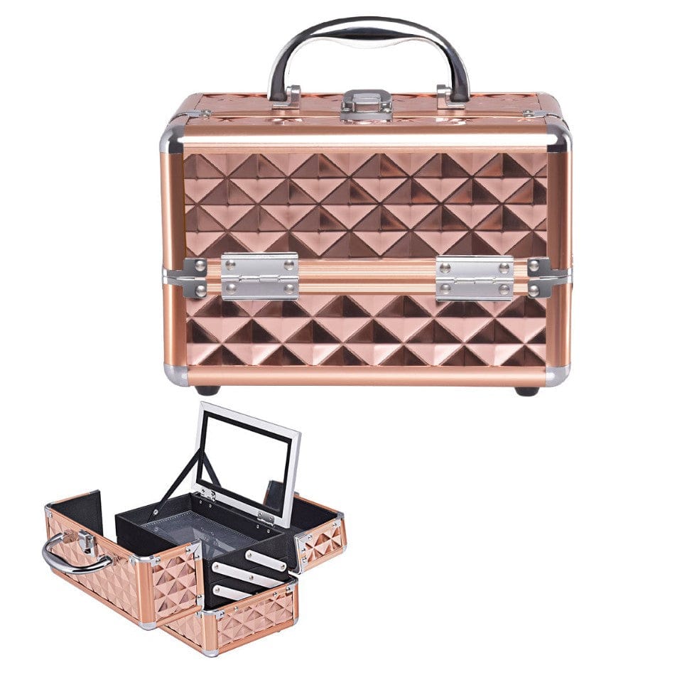 Local Kiwi Deals Local Kiwi Deals Default Portable Makeup Organizer Cosmetic Case Professional Cosmetic Box With Mirror