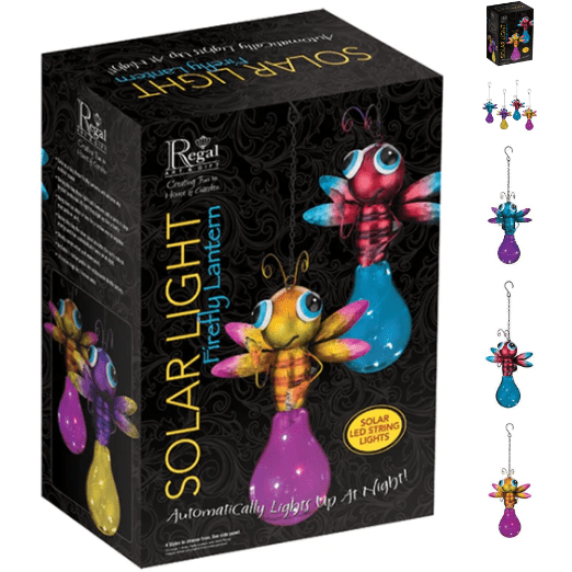 Local Kiwi Deals Local Kiwi Deals Default Regal Solar Light Firefly Lantern (Choose Color: Pink, Purple, Blue, Yellow)