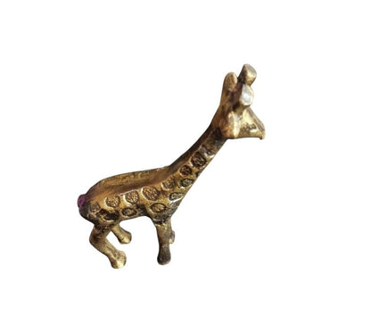 Local Kiwi Deals Metal Cast Aluminium Brushed Gold Giraffe Sculpture - MADE IN INDIA