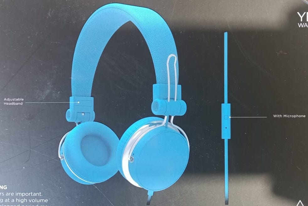 Local Kiwi Deals Music and Instruments TECH.INC HEADPHONE NEON (BLUE) WITH MICROPHONE