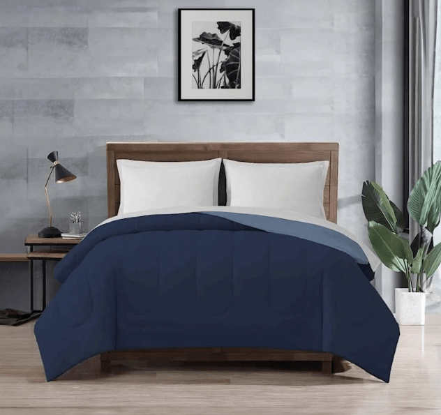 Local Kiwi Deals Navy/Denim - SG/KSG Galaxy Plain Dyed Reversible Comforter Assorted