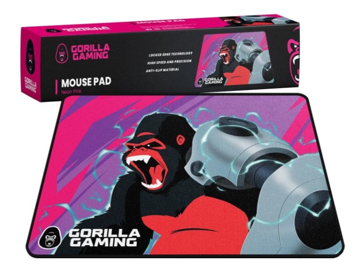 Local Kiwi Deals NEON PINK Gorilla Gaming Mouse Pad ASSORTED