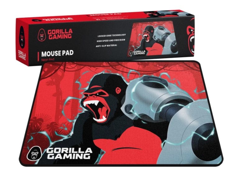 Local Kiwi Deals NEON RED Gorilla Gaming Mouse Pad ASSORTED