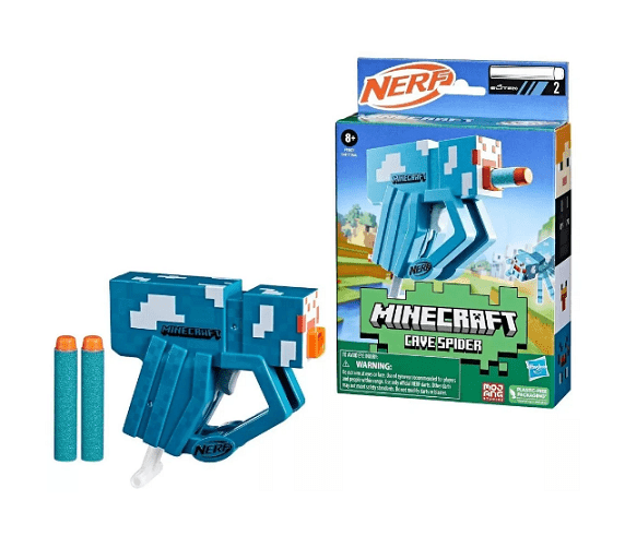 Local Kiwi Deals Nerf: Minecraft Microshot Blaster - Cave Spider