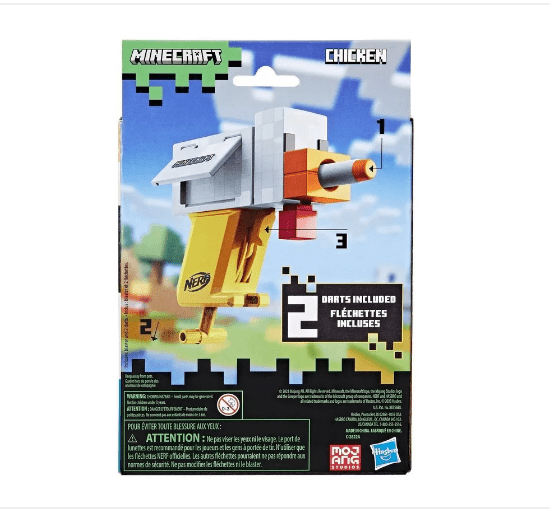 Local Kiwi Deals Nerf: Minecraft Microshot Blaster - Chicken