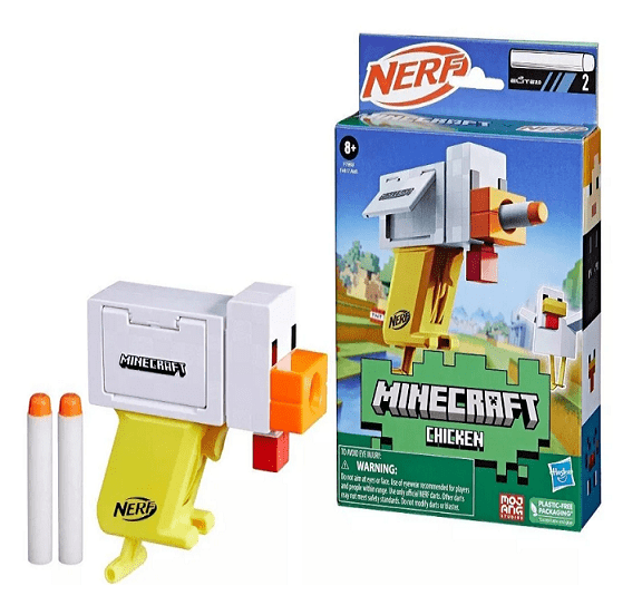 Local Kiwi Deals Nerf: Minecraft Microshot Blaster - Chicken