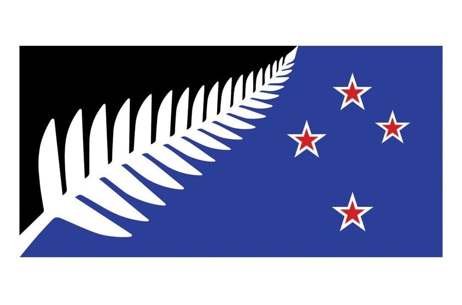 Local Kiwi Deals New Zealand Silver Fern Flag Printed Vinyl Sticker