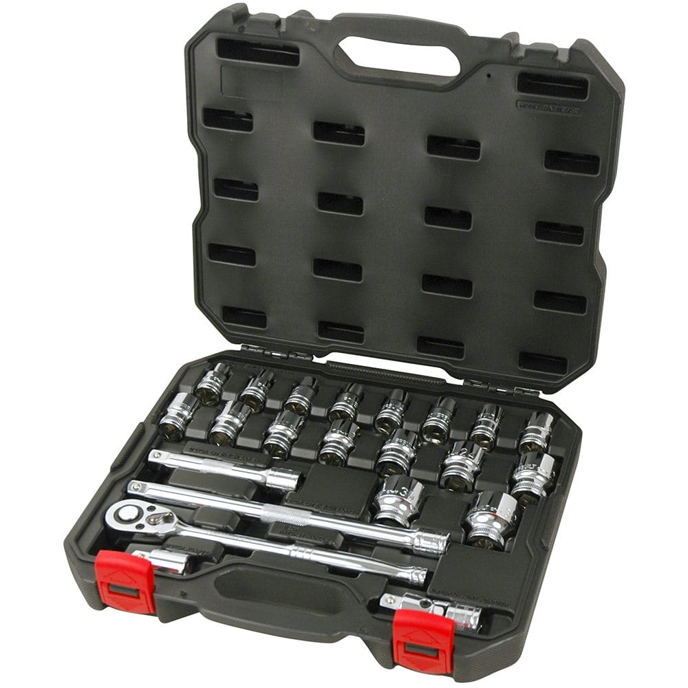 Local Kiwi Deals POWERBUILT 23 Piece Metric 1/2 inch Socket Set - KBT2759