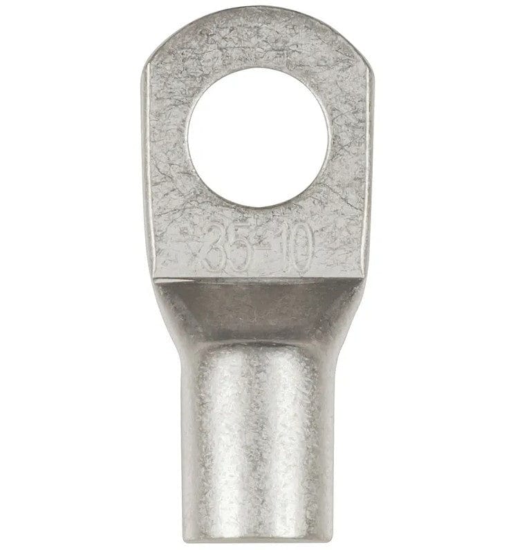 Local Kiwi Deals Powertech 10mm Non-Insulated Eye Terminal 35mm2 2AWG Pack of 2 PT4940