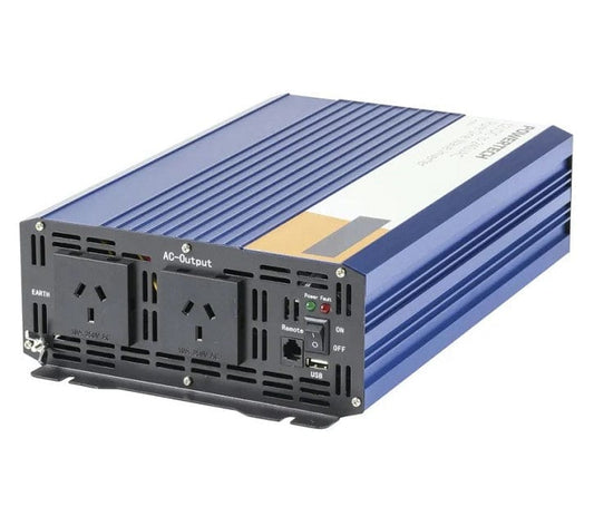 Local Kiwi Deals Powertech 3000W 12VDC to 230VAC Pure Sine Wave Inverter MI5744
