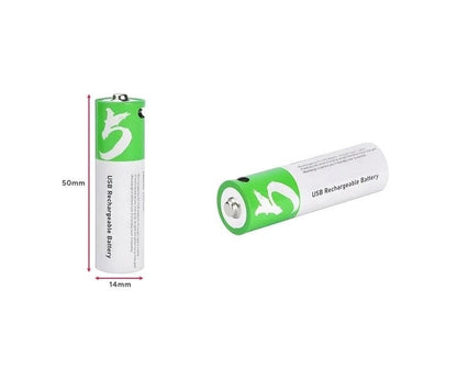 Local Kiwi Deals Rechargeable Lithium-Ion AA Batteries (4 Pack) 2400mAh 1.5V USB-C