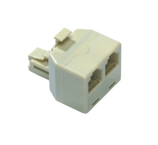 Local Kiwi Deals RJ12 6/4/C Modular Double Adaptor YT6056