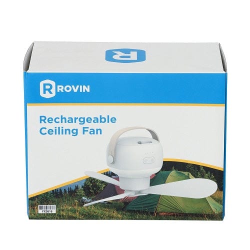 Local Kiwi Deals ROVIN Rechargeable Ceiling Fan 265MM Diameter