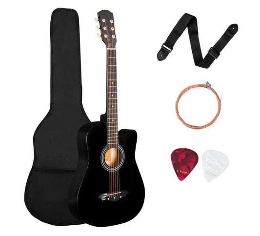 Local Kiwi Deals Royale 38" Acoustic Guitar (Black)