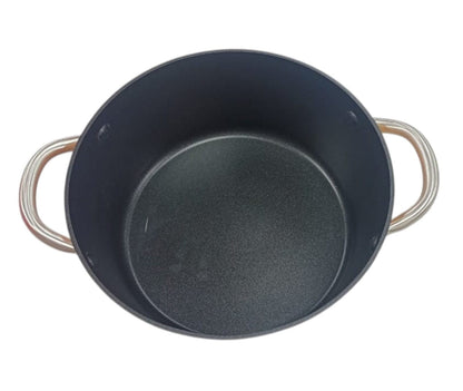 Local Kiwi Deals Saucepan With Glass Lid Non-stick Forged Aluminium