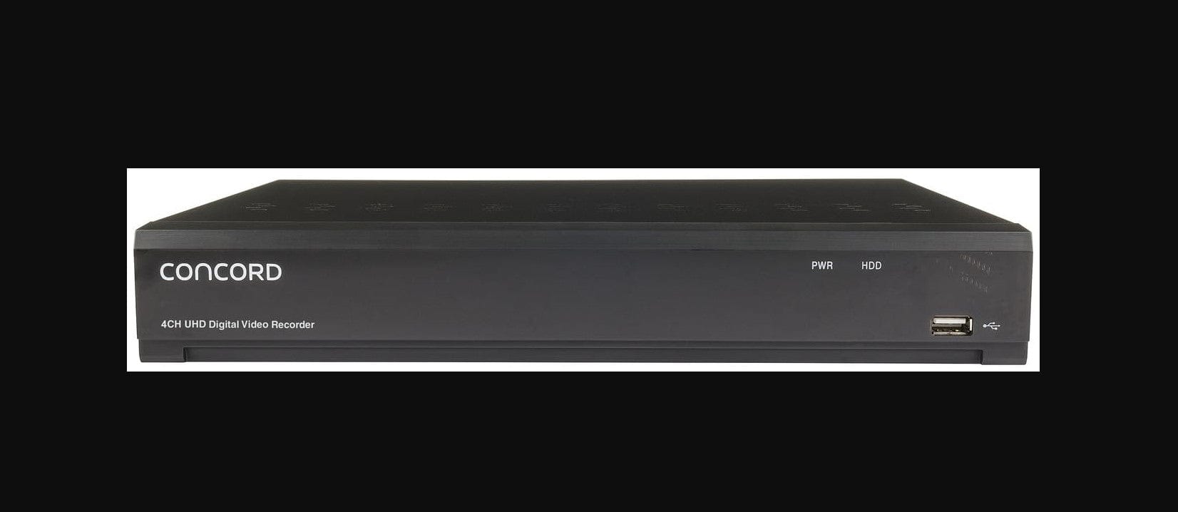 Local Kiwi Deals Security, Locks and Alarms CONCORD 4 Channel 4K DVR Package - 4x4K PIR Cameras
