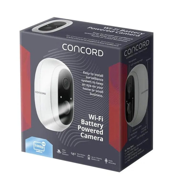 Local Kiwi Deals Security, Locks and Alarms Concord Wi-Fi Battery Powered Camera