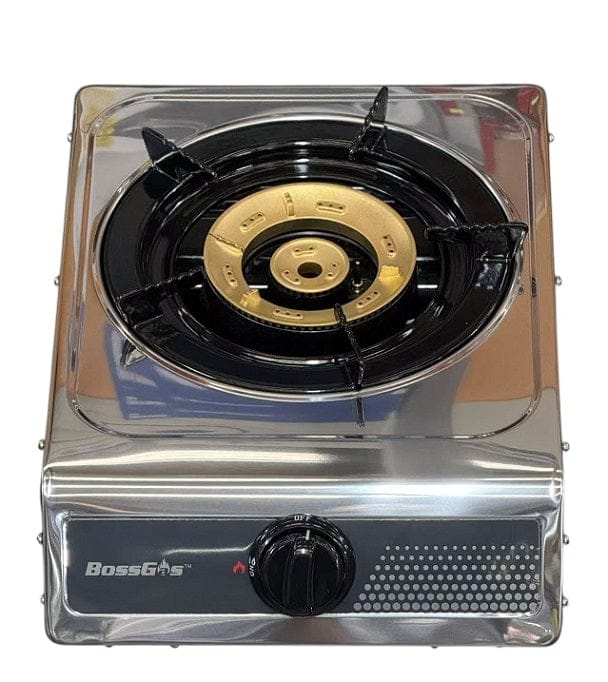 Local Kiwi Deals Single Burner Auto Ignition Stainless Steel Panel Gas Stove 1-04SNNCP-1