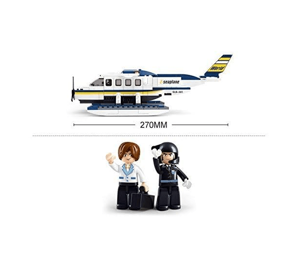 Local Kiwi Deals Sluban Aviation Seaplane Building Block-214PCS M38-B0361