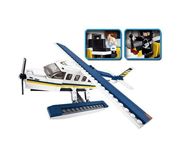 Local Kiwi Deals Sluban Aviation Seaplane Building Block-214PCS M38-B0361
