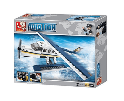 Local Kiwi Deals Sluban Aviation Seaplane Building Block-214PCS M38-B0361