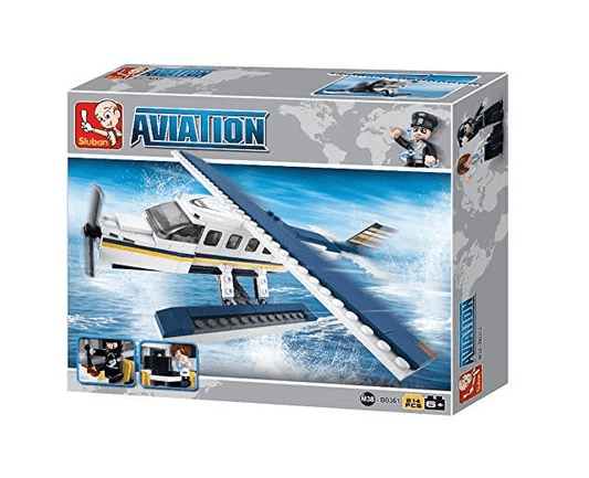 Local Kiwi Deals Sluban Aviation Seaplane Building Block-214PCS M38-B0361