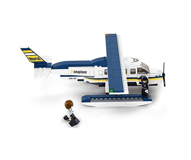 Local Kiwi Deals Sluban Aviation Seaplane Building Block-214PCS M38-B0361