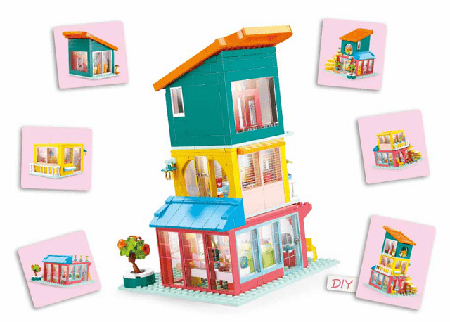 Local Kiwi Deals Sluban – Girls Dream – Jenga House – 571pcs M38-B1090