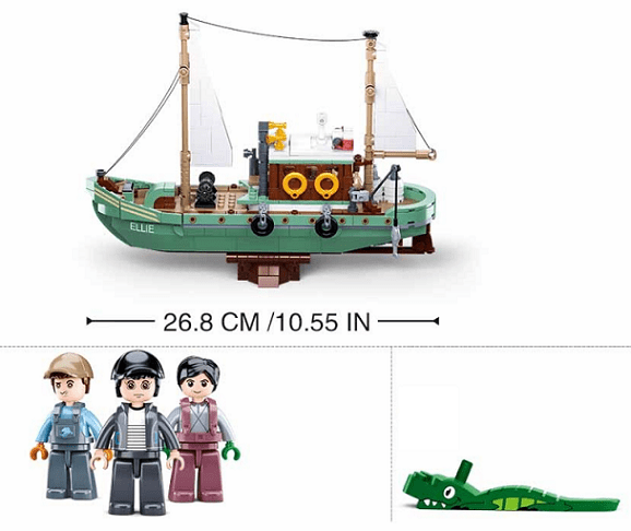 Local Kiwi Deals Sluban Model Bricks Fishing boat 610pcs M38-B1119