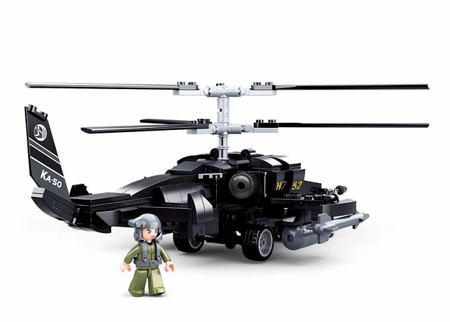 Local Kiwi Deals SLUBAN MODEL BRICKS KA-50 BLACK SHARK HELICOPTER 330 PCS M38-B0752