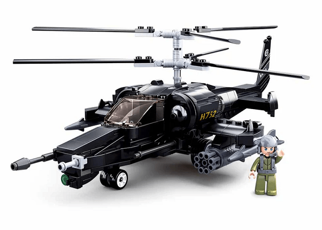 Local Kiwi Deals SLUBAN MODEL BRICKS KA-50 BLACK SHARK HELICOPTER 330 PCS M38-B0752