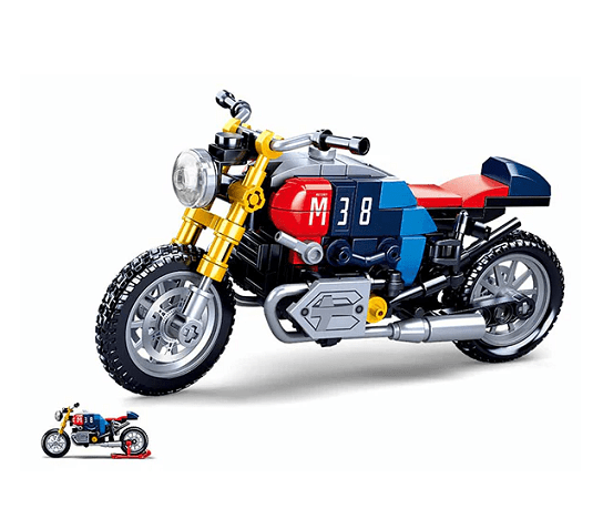 Local Kiwi Deals Sluban Modelbricks Cafe Racer Motorcycle 197pcs M38-B0958
