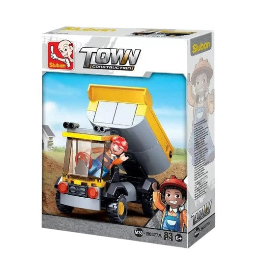 Local Kiwi Deals Sluban Town Construction Small Dump Truck 83 Pieces M38-B0377A