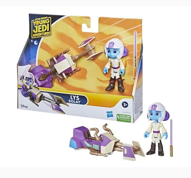 Local Kiwi Deals Speeder Bike Lys Star Wars - Young Jedi Adventures Vehicle & Figure Playset