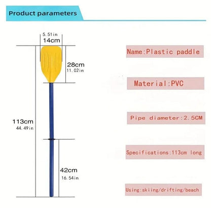 Local Kiwi Deals Sports 2pcs Plastic Boat Paddle For Inflatable Boat Fishing Boat Canoe Kayak