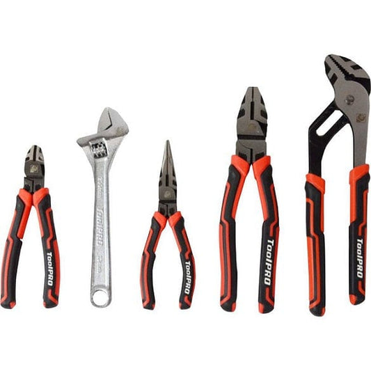 Local Kiwi Deals ToolPRO Plier And Wrench Set 5 Piece