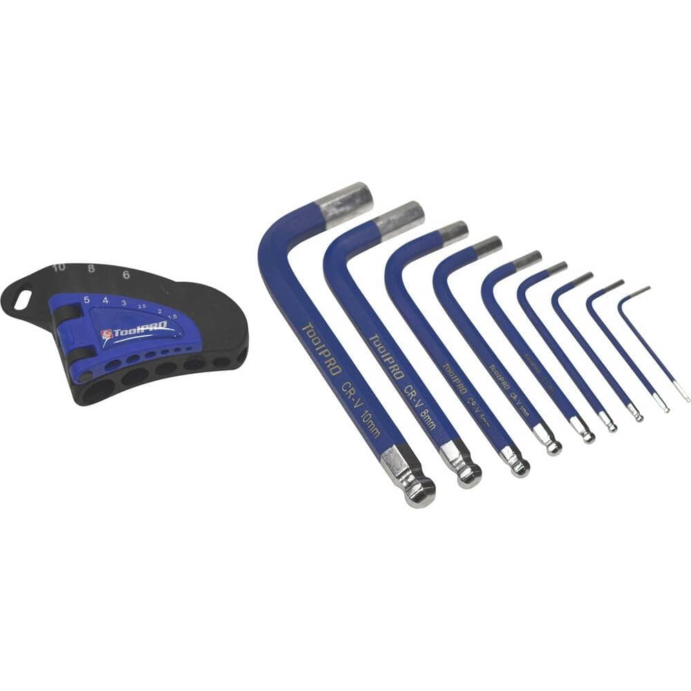 Local Kiwi Deals ToolPRO Short Hex Key Set Metric 9 Pieces