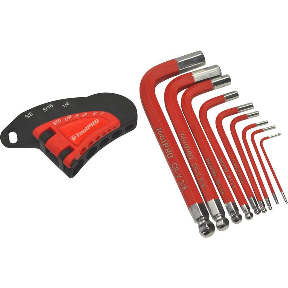 Local Kiwi Deals ToolPRO Short Hex Key Set SAE 9 Pieces